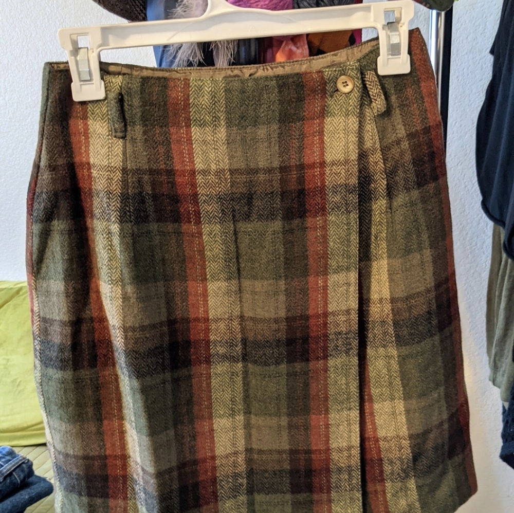 Vintage Maurices Plaid Skirt